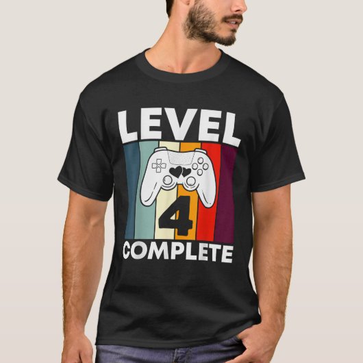 4e niveau Complete 4 jaar Jubileum bruiloft T-shirt (Voorkant)