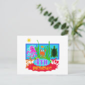 4e onderzeese avontuur verjaardag Tshirts Briefkaart (Staand voorkant)