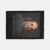 4e Oprichtende Vader Ben Benjamin Franklin T-shirt Fleece Deken (Voorkant (Horizontaal))