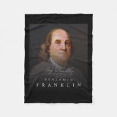 4e Oprichtende Vader Ben Benjamin Franklin T-shirt Fleece Deken (Voorkant)