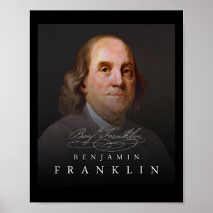 4e Oprichtende Vader Ben Benjamin Franklin T-shirt Poster