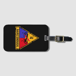 4e pantserdivisie "Name Enough" Bagagelabel