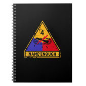 4e pantserdivisie "Name Enough" Notitieboek (Voorkant)