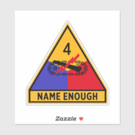 4e pantserdivisie "Name Enough" Sticker