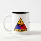 4e pantserdivisie "Name Enough" Tweekleurige Koffiemok (Links)