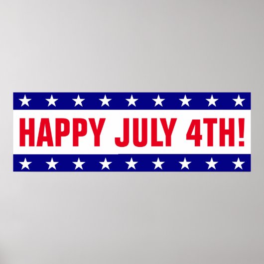 4e partijenbanner JULY Poster (Voorkant)