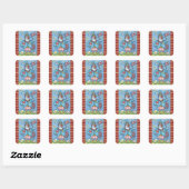 4E PATRIOTISCHE ROOSTER STICKERS Squ * Datablad (Vel)