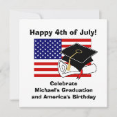 4e Pet van de graduatiepartij juli Kaart (Voorkant)