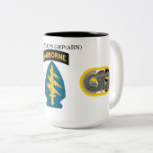 4e PSYOPS-GROEP (ABN) Tweekleurige Koffiemok (Voorkant rechts)