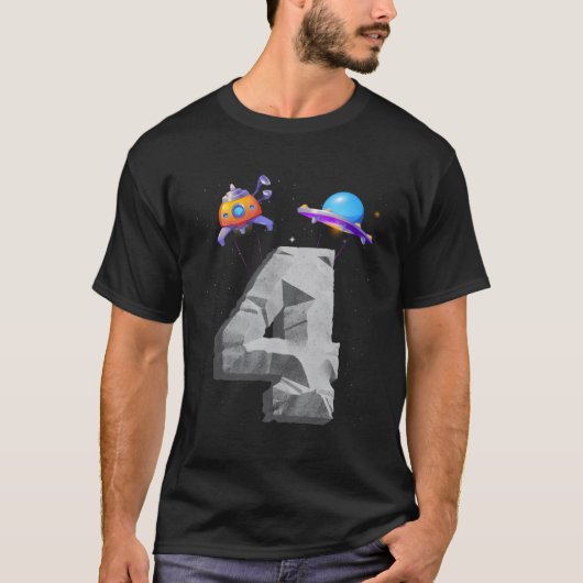 4e ruimteschip 4-daagse astronautenruimte t-shirt (Voorkant)