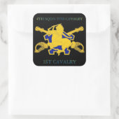4E SQUADRON 9E CAVALRY 1STE CAVALRY-STICKERS VIERKANTE STICKER (Tas)