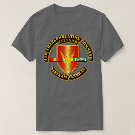4e Transportation Command w SVC Ribbons T-shirt (Design voorkant)