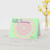 4e trouwdag kaart (Gele Bloem)