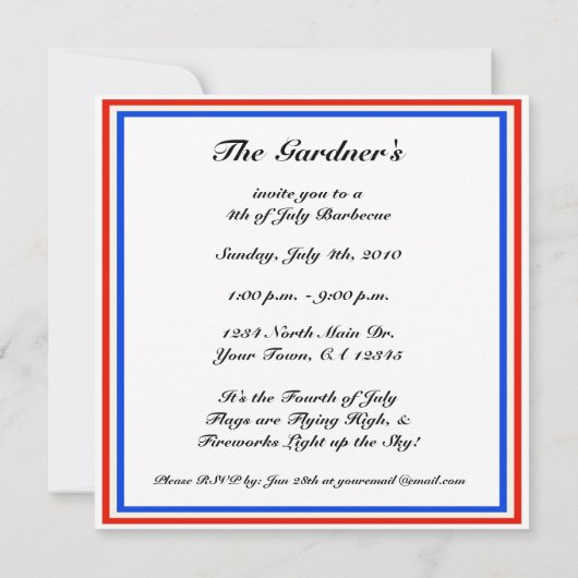 4e uitnodiging van de BBQ van juli (Achterkant)