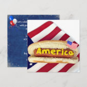 4e uitnodiging van de BBQ van juli (Voorkant / Achterkant)