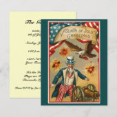 4e uitnodiging van de BBQ van juli (Voorkant / Achterkant)