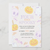 4e uitnodiging van de partij Halloween van de gebo (Voorkant)