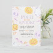 4e uitnodiging van de partij Halloween van de gebo (Staand voorkant)