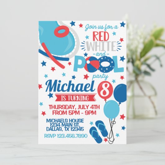 4e uitnodiging van de partij van juli 2010 (Staand voorkant)