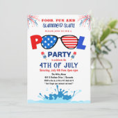 4e uitnodiging van de poolpartij van juli (Staand voorkant)