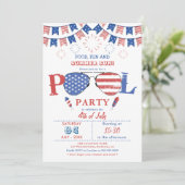 4e uitnodiging van de poolpartij van juli (Staand voorkant)