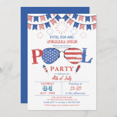 4e uitnodiging van de poolpartij van juli (Voorkant / Achterkant)