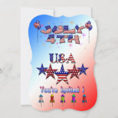 4e uitnodiging van de Verenigde Staten van Amerika (Voorkant)