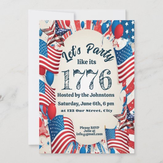 4e uitnodiging van juli (Voorkant)