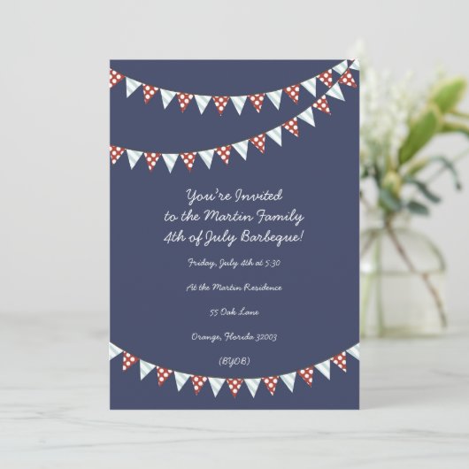 4e uitnodiging van juli (Staand voorkant)