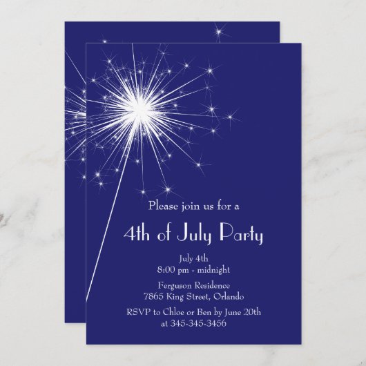 4e uitnodiging van juli met spaarders (Voorkant / Achterkant)