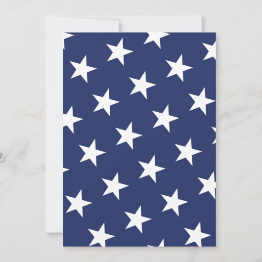 4e uitnodiging van juli - Patriottische Amerikaans (Achterkant)