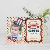 4e van de maand juli Kinder eerste uitnodiging van (Staand voorkant)