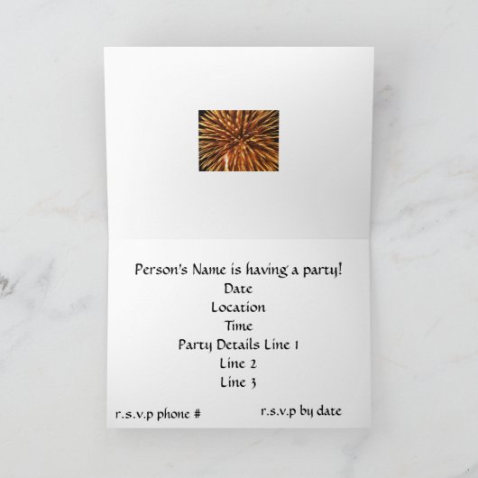 4e van de Sjabloon van de Uitnodiging van de Parti (Binnen)