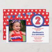 4e van de tweede uitnodiging van de Tweede verjaar (Voorkant / Achterkant)