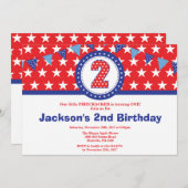 4e van de tweede uitnodiging van de Tweede verjaar (Voorkant / Achterkant)