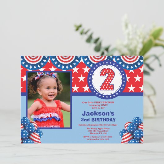 4e van de tweede uitnodiging van de Tweede verjaar (Staand voorkant)