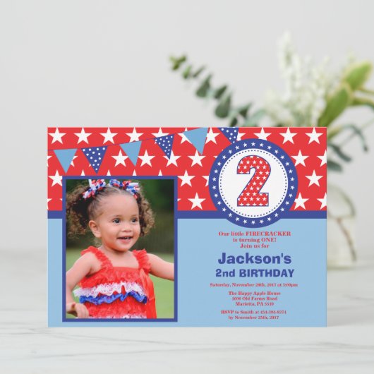 4e van de tweede uitnodiging van de Tweede verjaar (Staand voorkant)