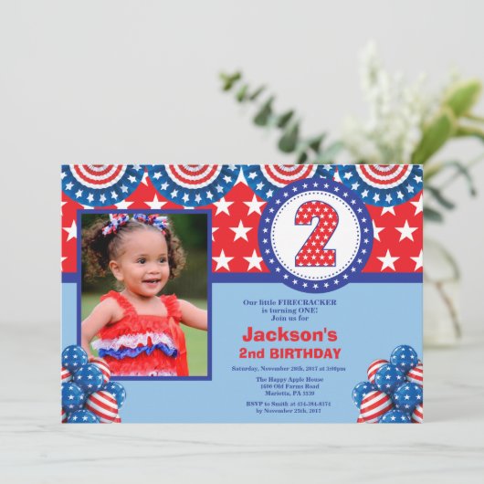 4e van de tweede uitnodiging van de Tweede verjaar (Staand voorkant)