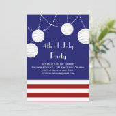 4e van de Uitnodiging van de Lantaarns van de Part (Staand voorkant)