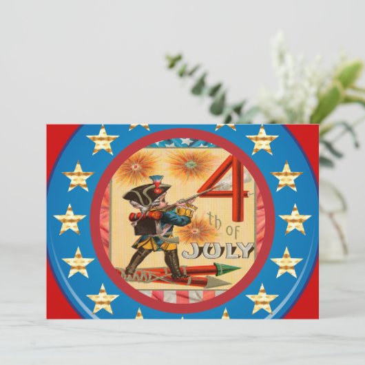 4e van de uitnodigingen van juli (Staand voorkant)