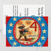 4e van de uitnodigingen van juli (Voorkant / Achterkant)