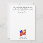 4e van de uitnodigingen van juli (Achterkant)