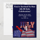 4e van de uitnodigingen van juli (Voorkant / Achterkant)