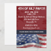 4e van de uitnodigingen van juli (Voorkant / Achterkant)