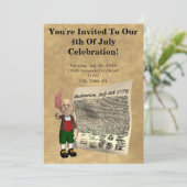 4e van de uitnodigingen van juli (Staand voorkant)