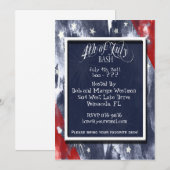 4e van de uitnodigingen van juli (Voorkant / Achterkant)