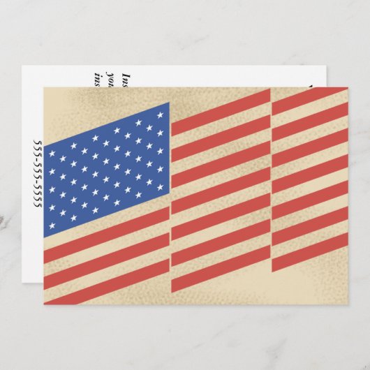 4e van de uitnodigingen van juli (Voorkant / Achterkant)