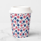 4e van juli-papierbekertjes papieren bekers (Achterkant)