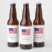 4e van juli Partij BBQ Bier Etiket (Flessen)