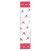 4e van juli-tabeluitvoerder korte tafelloper (Voorkant)